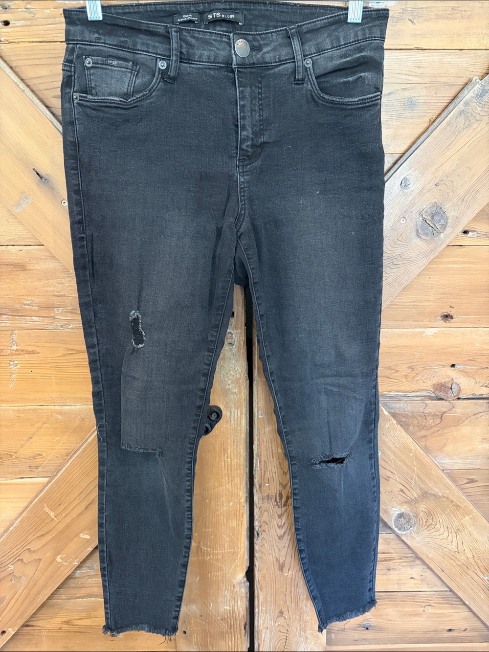 STS Blue Black Ripped Skinny Jeans